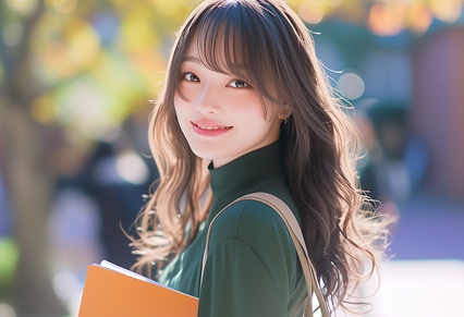 チャットレディのお仕事をする女性