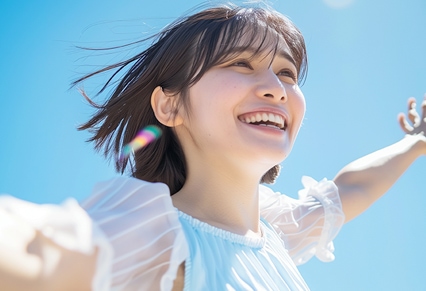 チャットレディのお仕事をする女性