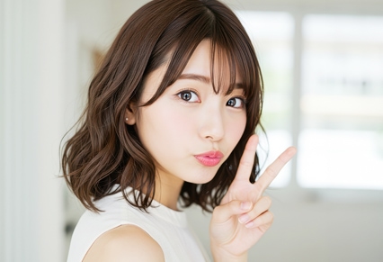 チャットレディのお仕事をする女性